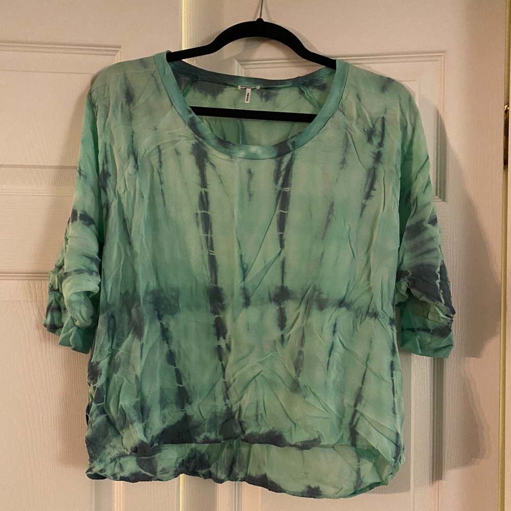 Splendid Seafoam Green Tie Dye Tee Shirt | M